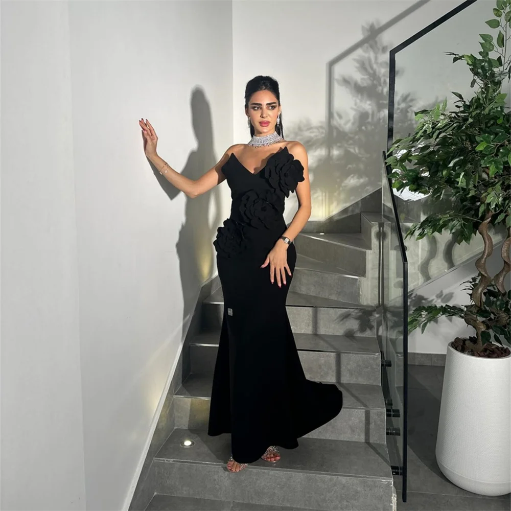 

Saudi Arabia Evening Dress Formal Prom Gown Dearin V-neck Column Ankle Length Skirts Bespoke Occasion es Saud