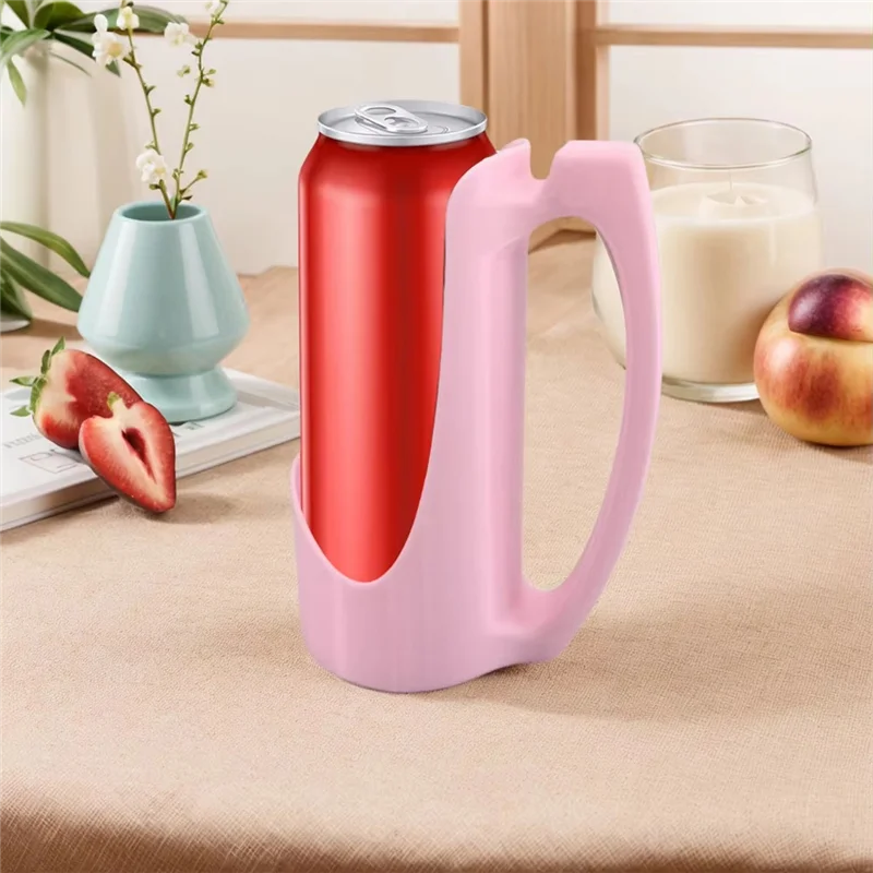 

BYBS-12 Oz Slim Can Holder With Handle New Reusable 3D Printed Handle For Beer And Beverages