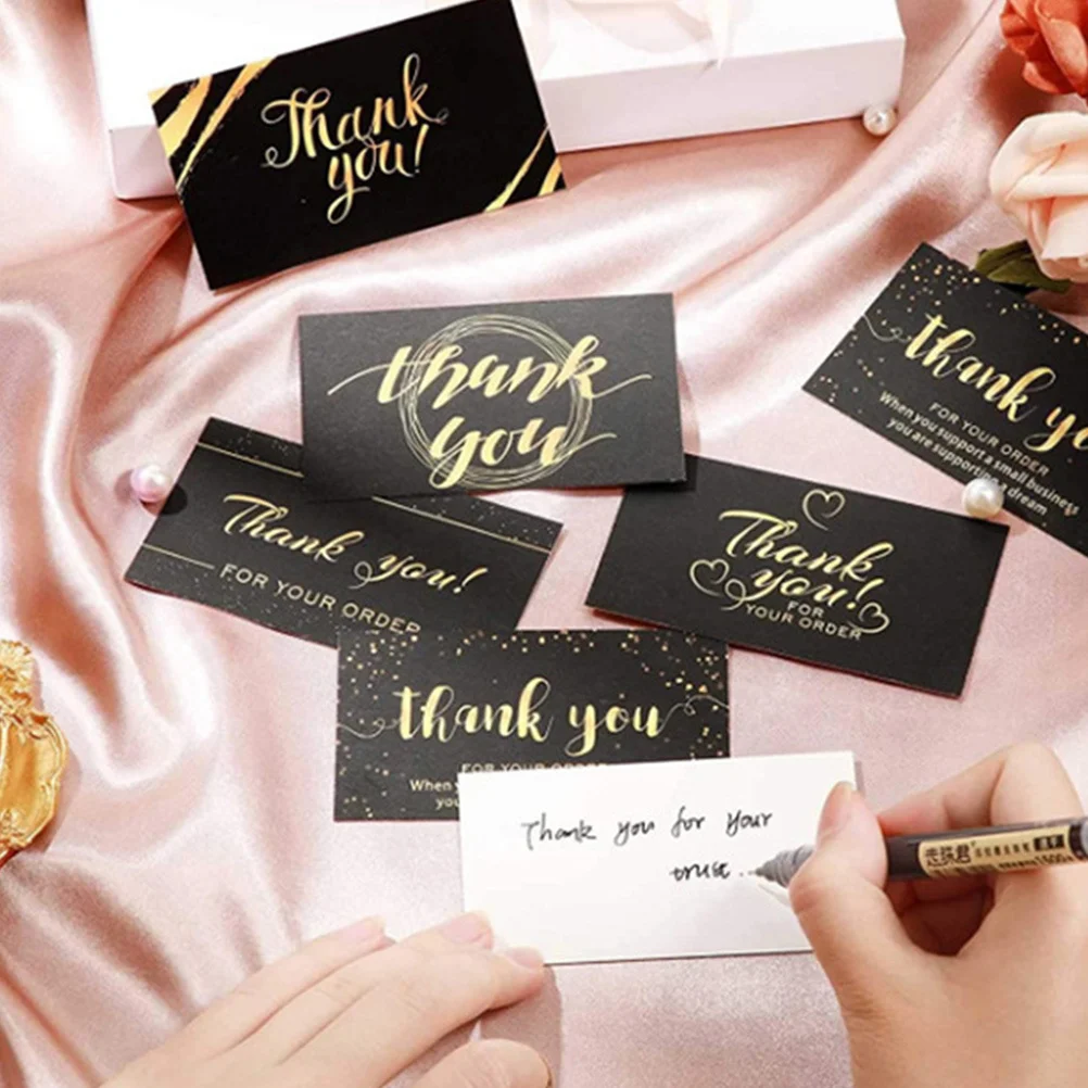 

60Pcs Thank You Cards Blank Design Business Gratitude Notes for Customers Small Shop Salon Thank You Cards