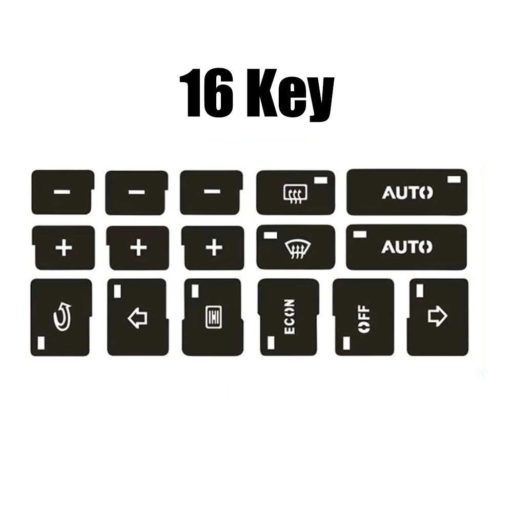 Car Button Repair Sticker AC Control CD Radio Audio Button Repair Sticker Trim Reliable Repair Solution Long lasting Performance