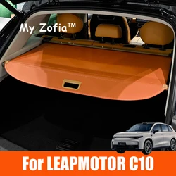 For Leapmotor C10 2024 2025 Car Rear Trunk Privacy Curtain Security Shield Cargo Cover Luggage Curtain Waterproof Accessories