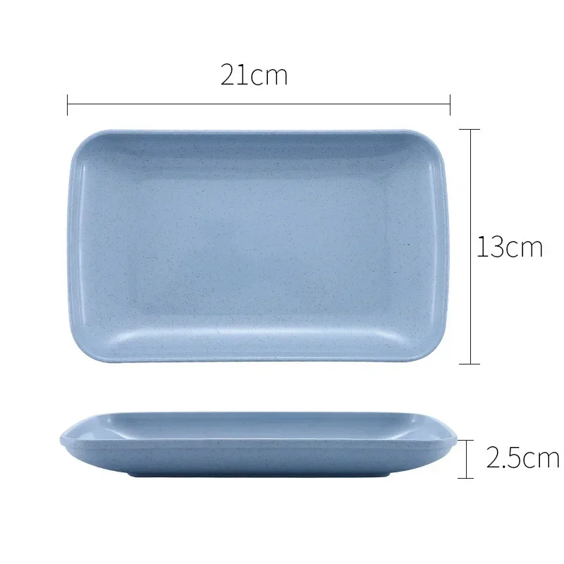 Creativo ambientale paglia di grano stoviglie in plastica forno a microonde piatto riscaldato famiglia Sushi Noodle gnocco piatto da pranzo