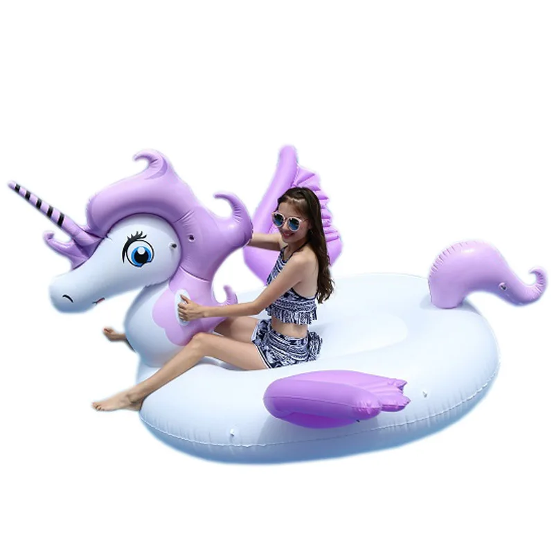 

Row purple flamingo inflatable bed, mount water floating bed pool floating bed