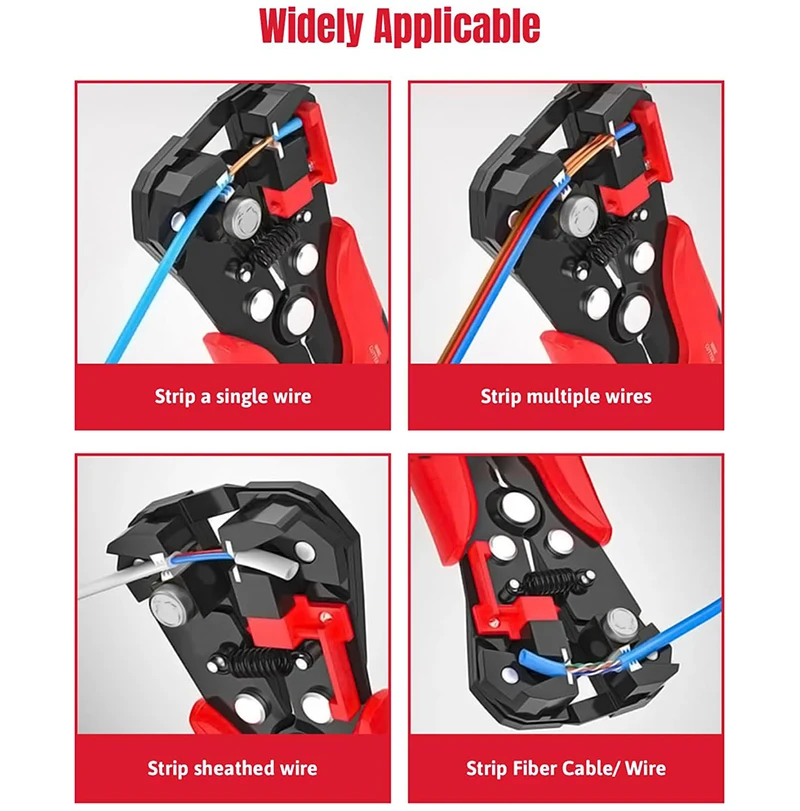 Crimper Cable Cutter Automatic Wire Stripper Multifunctional Stripping Tools Crimping Pliers Terminal 0.2-6.0mm2 Multitool Plier