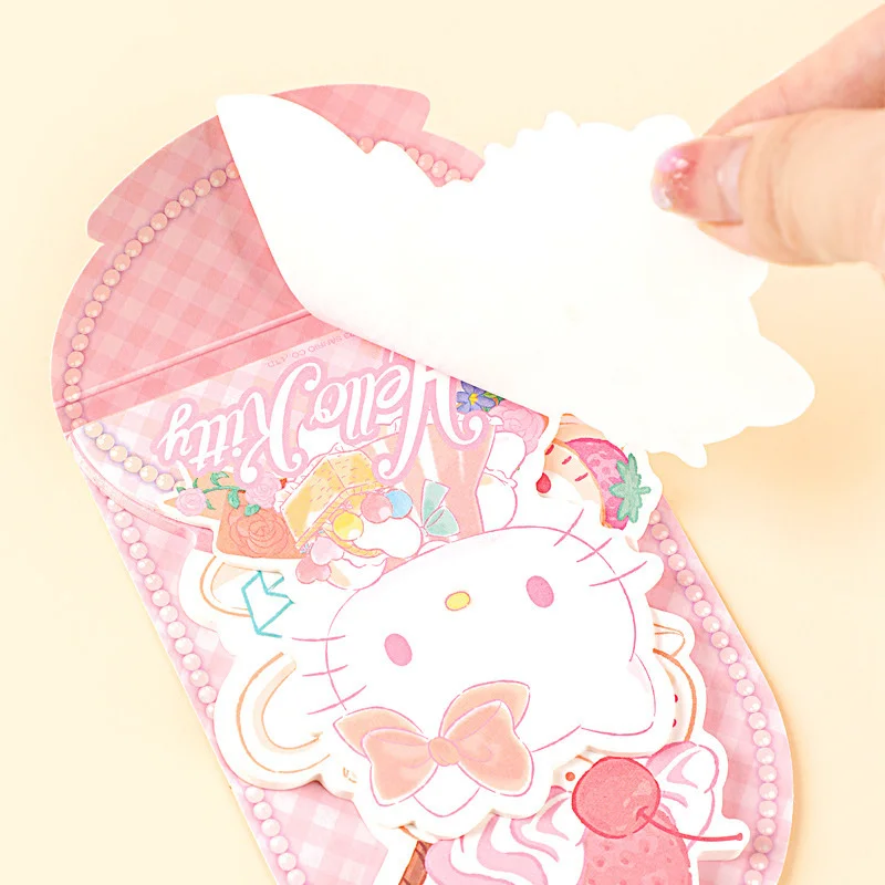 Imagem -04 - Sanrio Melody Kuromi Cinnamoroll Memo Pad Sticky Notes Papelaria Etiqueta Notepad Planner Sticker Post Material Escolar Pacotes por Lote