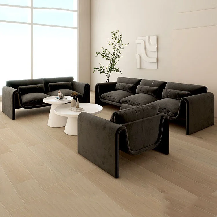 #Nordic L Shape Office Sofa Set Fabric Multifunctional Sponge Filled for Living Room Bedroom and Clothing Store