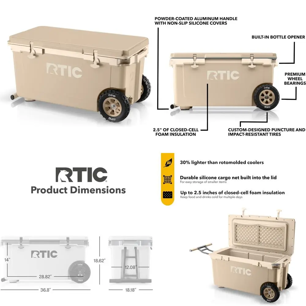 

Сверхлегкий 7-литровый холодильник на колесиках, портативный изолированный ледяной сундук для пляжа, кемпинга, пикника, напитков и рыбалки