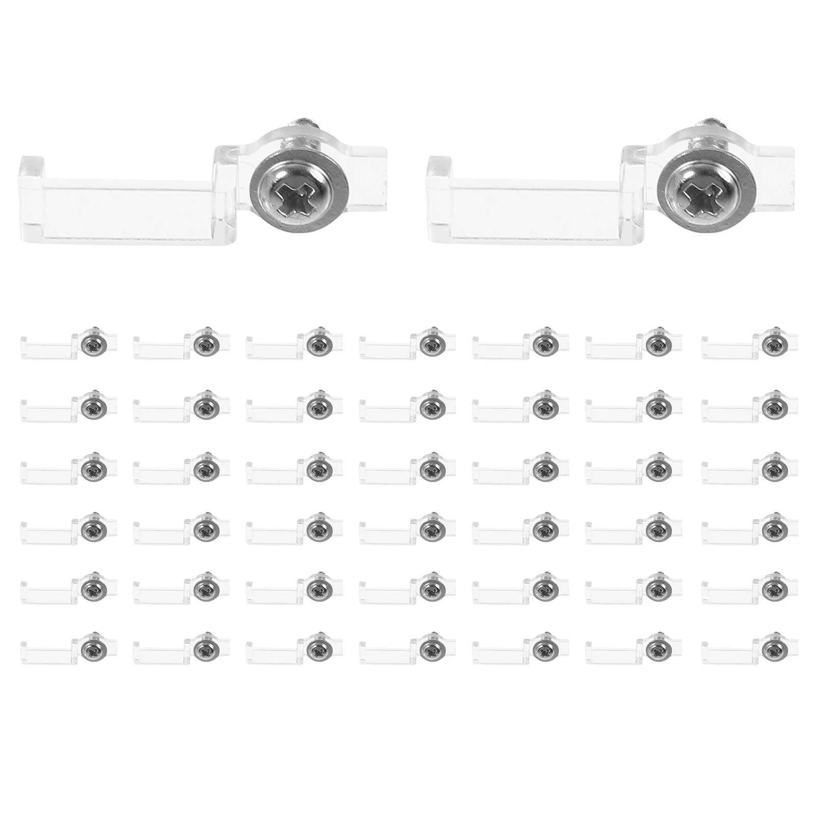 

100Pcs LED Light Clips 10Mm Strip Mounting Brackets Corrosion Resistant Fixings for Long Term Lighting Projects