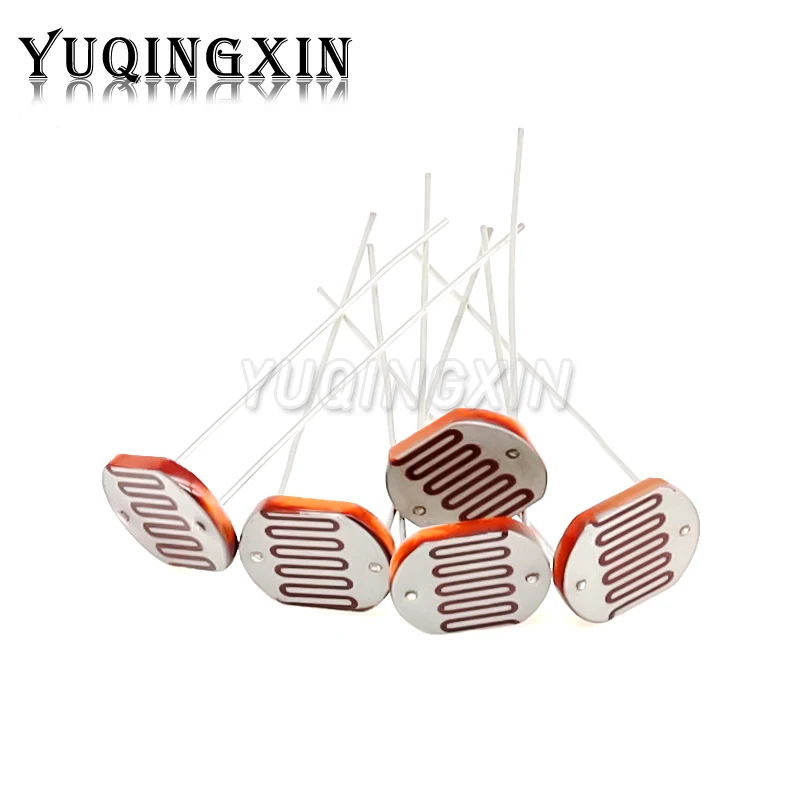 

5PCS GL12528 Light Dependent Resistor LDR 12MM Photoresistor Photosensitive 12528 Photoconductive resistance