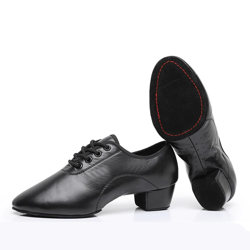 

Mens Dance Shoes Ballroom PU Leather Black Dancing Shoes for Men Tango Salsa Latin Waltz Dancing Shoes For Boys Kids Indoor Sole
