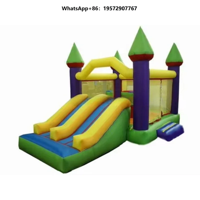 Pvc Mini Inflatable Bouncy Castle Water Slide Castle Kids