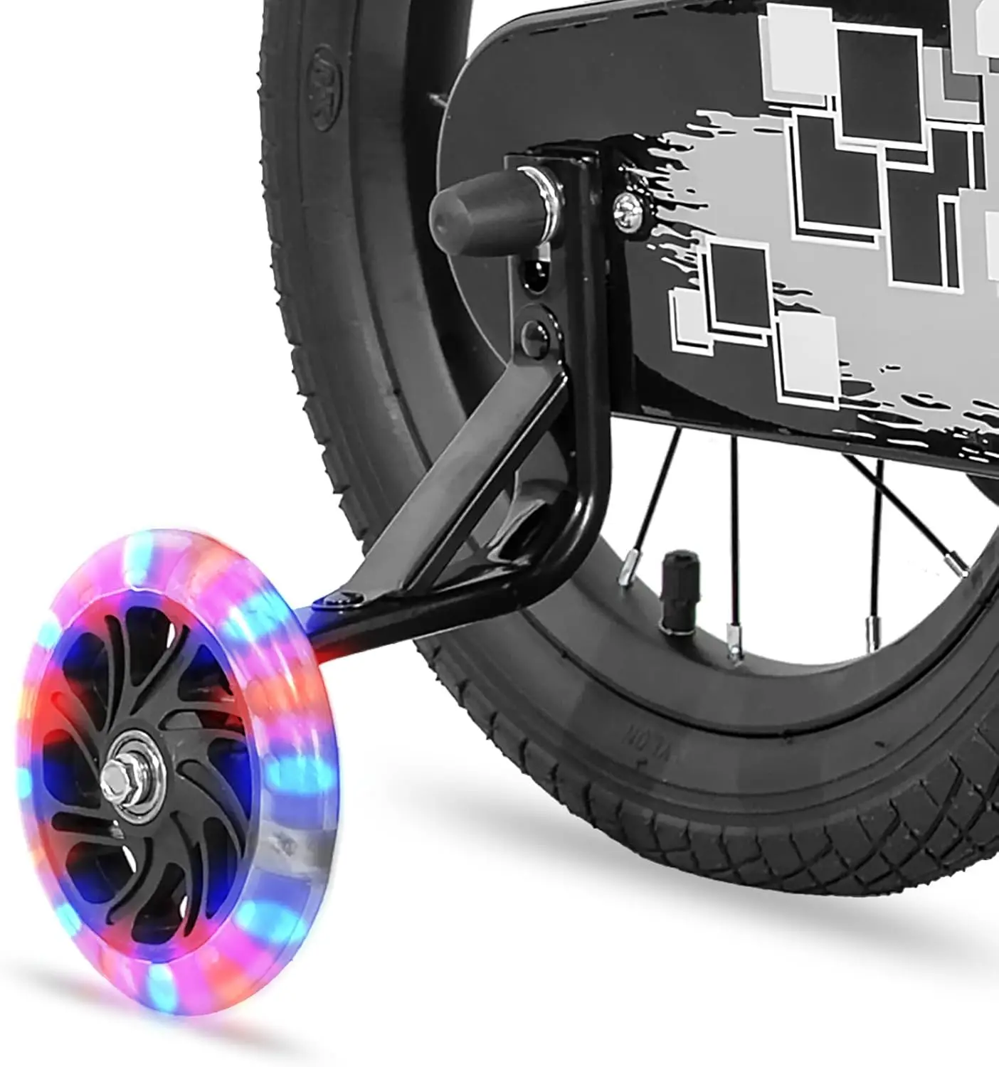 14 Zoll Kinder fahrrad mit leuchtenden Stützrädern, Kinder fahrrad für Jungen Mädchen im Alter von 3-12 Jahren, Kinder fahrräder,