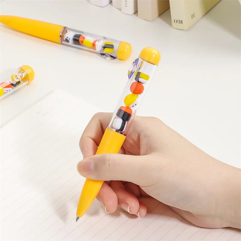 24pcs/lot Creative Sushi Gel Pen Cute 0.5mm Black Ink Signature Pens Stationery Gift School Writing Supplies