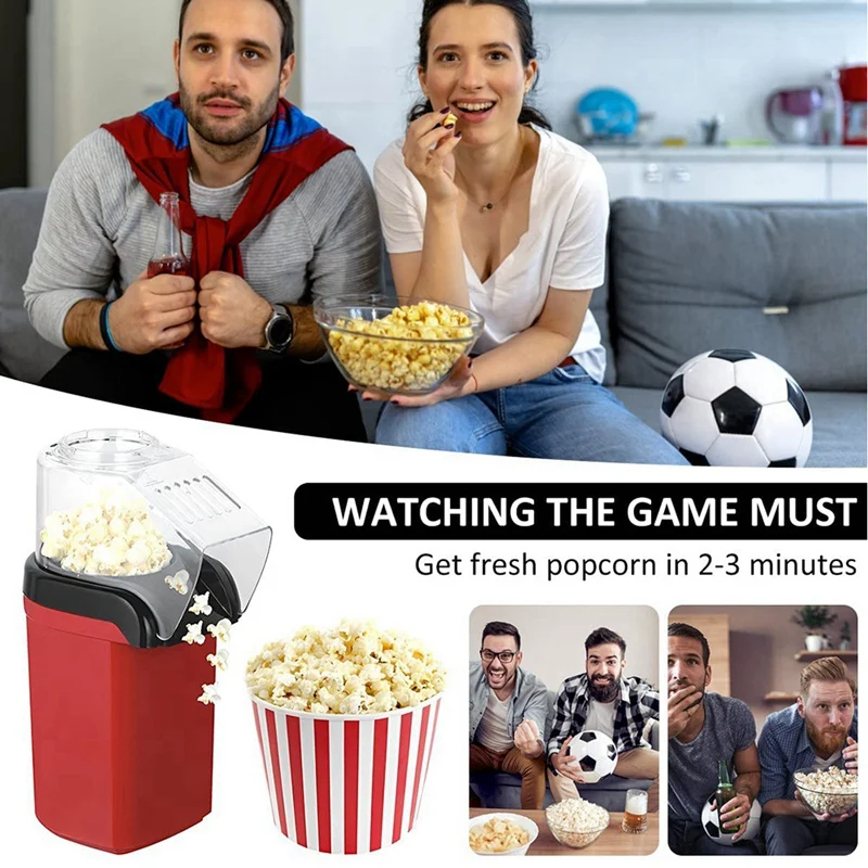 Promotion!Hot Air Popper,Electric Popcorn Maker Machine With 1200W,Healthy Delicious Snack For Kid Adult Great For Parties