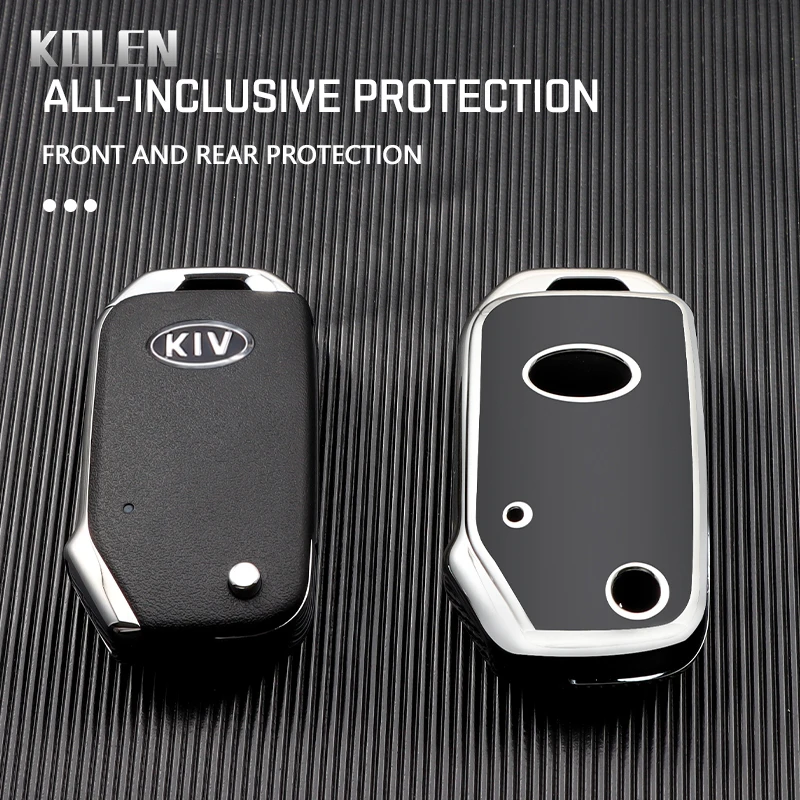 NEW TPU Car Flip Key Case Cover For KIA Sportage R Stinger GT Sorento Ceed CD Cerato Forte 2018 2019 Protected Fob Accessories