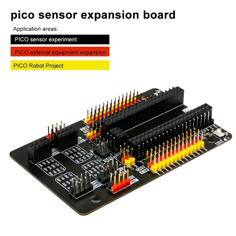 Para Raspberry Pi Pico GPIO Kits de placa de expansión de Sensor múltiples interfaces funcionales Base de Sensor Pi Pico GPIO
