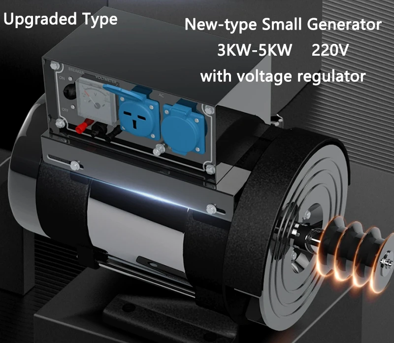 

3KW/5KW Household Small Diesel Generator Set Single-Phase Motor 220V All Copper Inner core Portable Generator