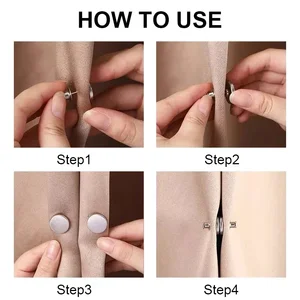 Abnehmbarer Vorhangmagnetknopf, Vaterclip, Bildschirmfenster, Schließen, Magnetkörper, Lichteinstellung, 4 Paare, 8 Paare 12 Hauptverkäufe Vinha Snape - №7