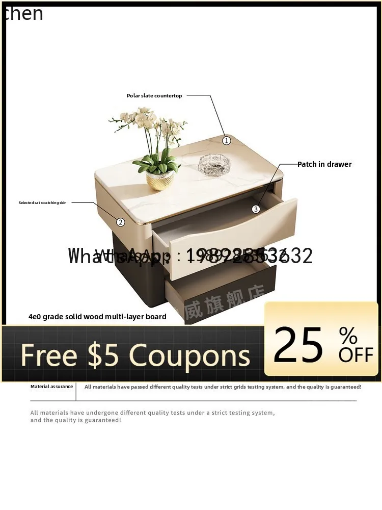 Gz madeira maciça grande mesa de cabeceira high-end quarto pequena mesa lateral acessórios de decoração para casa decoração de casa vintage