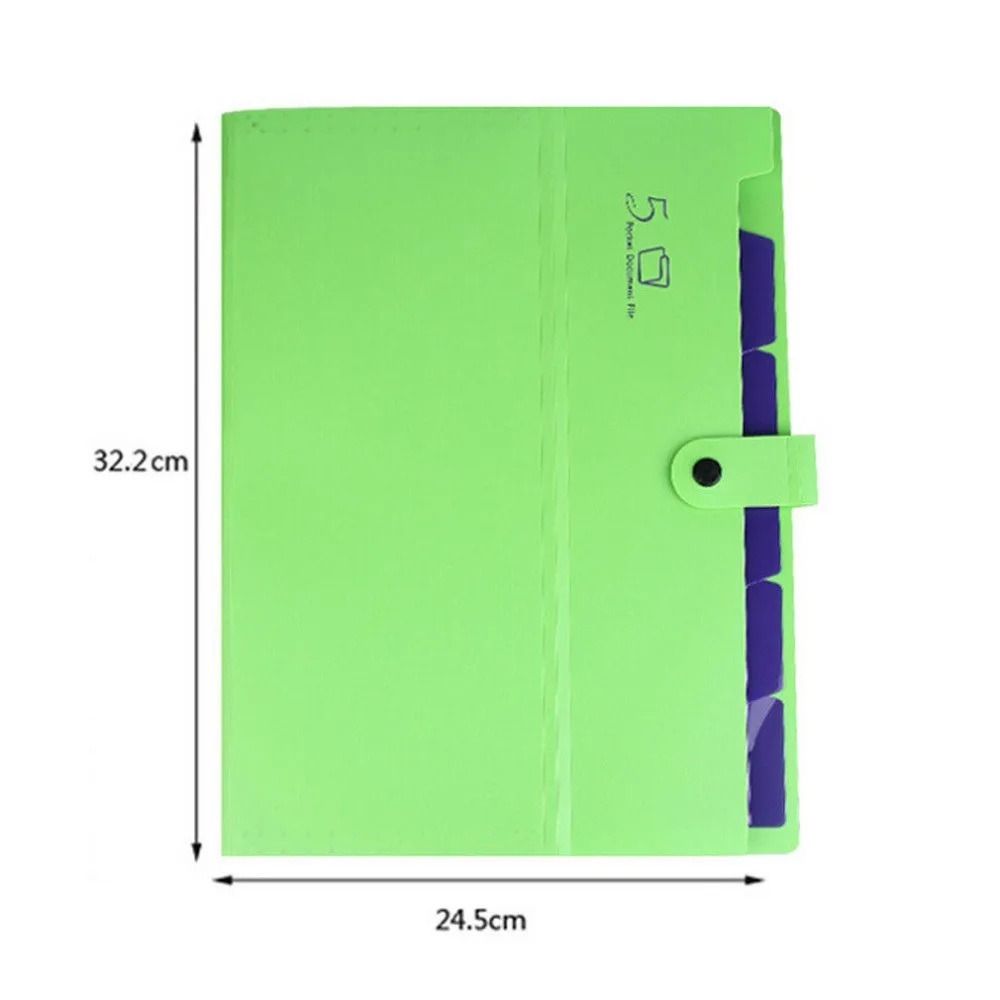 Hard Cardboard A4 Office Expanding File Folder Organizer Stainless Cord Closure