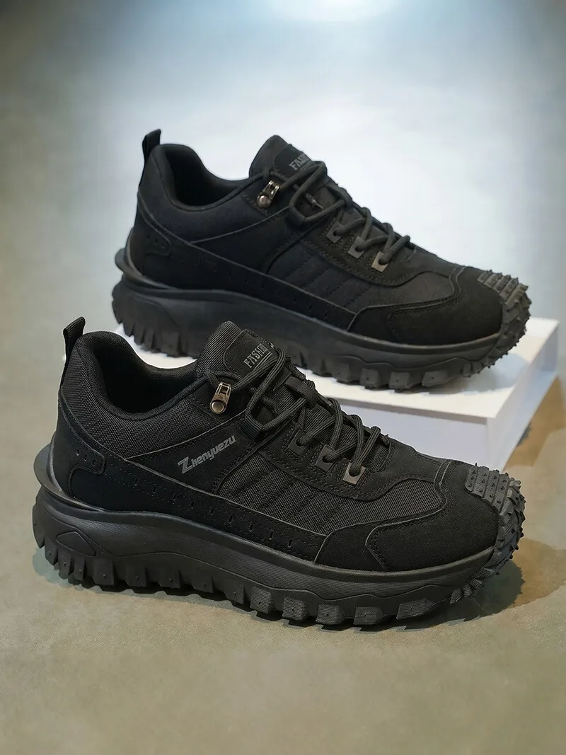 Men's Outdoor Climbing Walking Shoes Anti-Slip Sports Workwear Shoes Fashionable Labor Protection Shoes Autumn Winter New Arr...