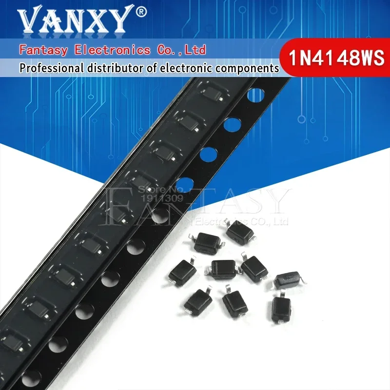 100szt dioda SMD 0805 SOD-123 1N5819 1N4007 1N4148 SOD-323 1206 1N4148WS 1N5819WS SOD-523 MBR0520LT1G MBR0530LT1G MBR0540LT1G