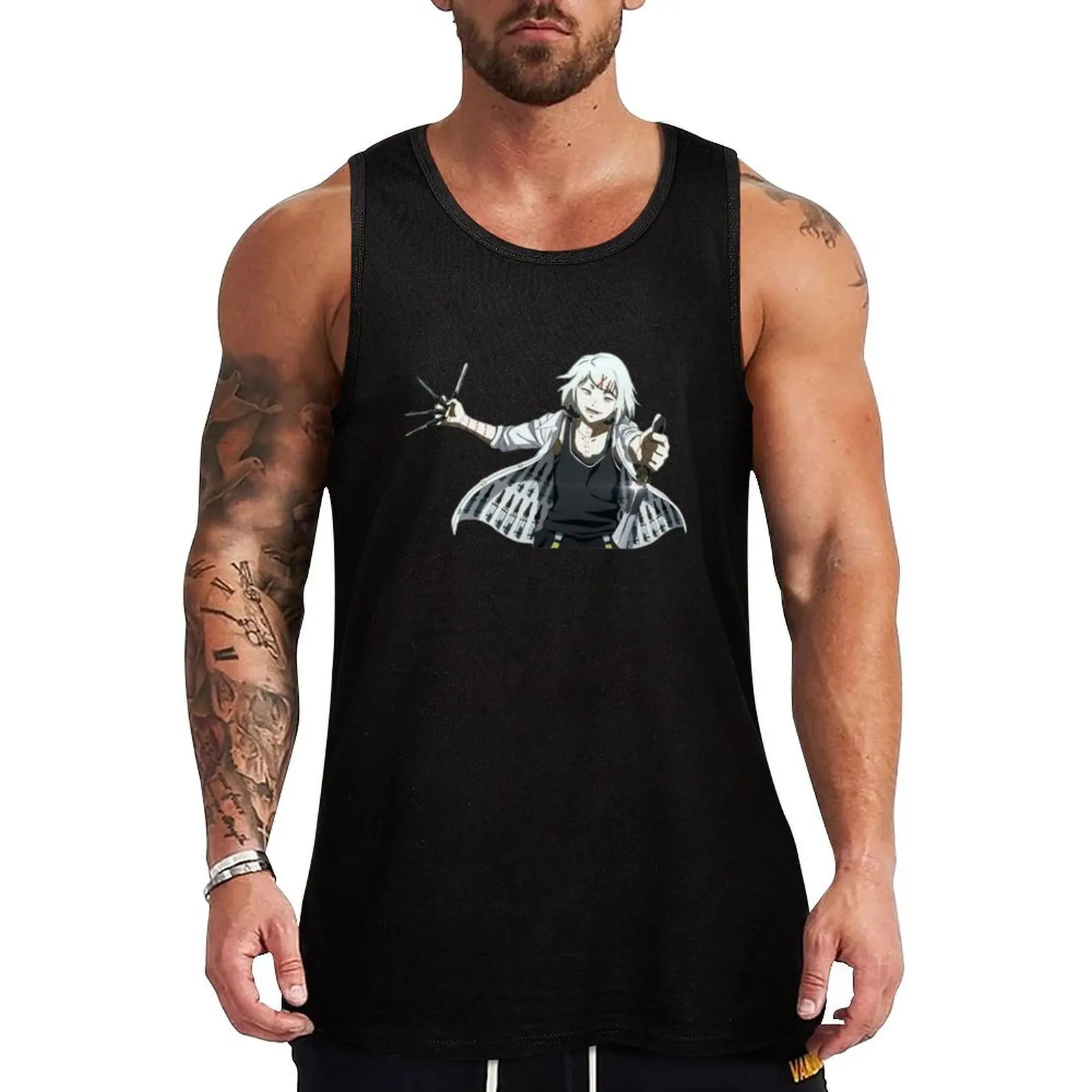 Juuzou Suzuya Tank Top Clothing gym clothes for man Vests t-shirts for men