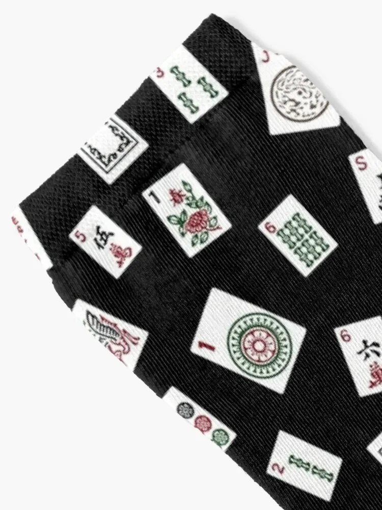 Black Mahjong Socks golf summer sports stockings Socks For Girls Men's