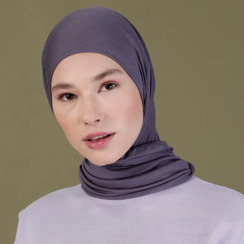 Hot Selling Instant Jersey Hijab For Muslim Women With inner Cap Bonnet Hijab For Muslim Women