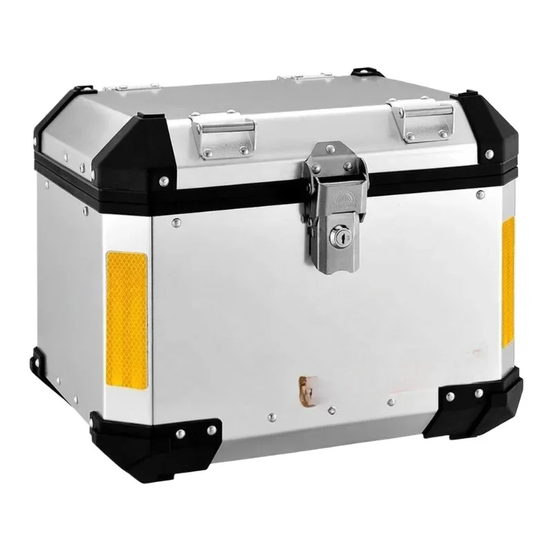 

40L Aluminium Motorcycle Top Box - Aluminum Motorbike Trunk - Scooter Rear Box - Waterproof, Durable, Spacious