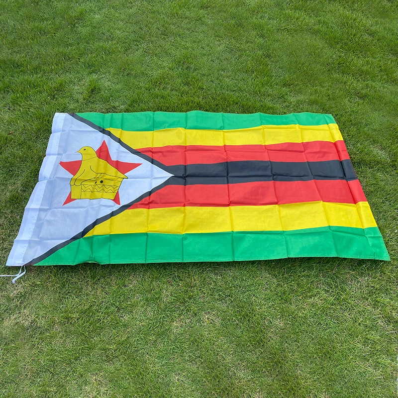 aerlxemrbrae flag  Polyester  zimbabwe  Flag 90x150cm  zimbabwe  National   Banner