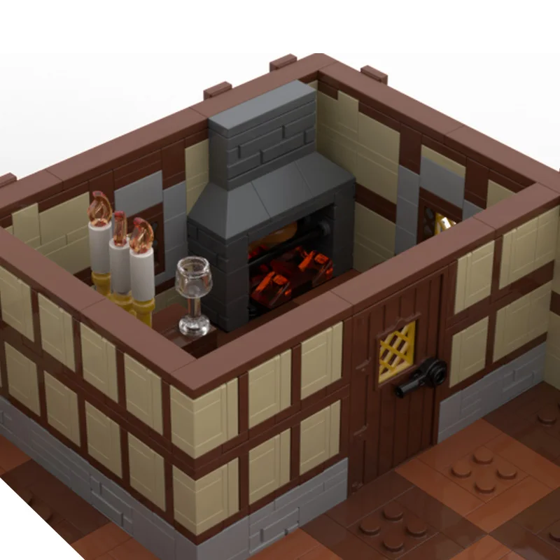 3033 pièces MOC créatif ville rue vue taverne souterraine modèle Architecture blocs de construction bricolage enfant assemblage briques jouets cadeaux