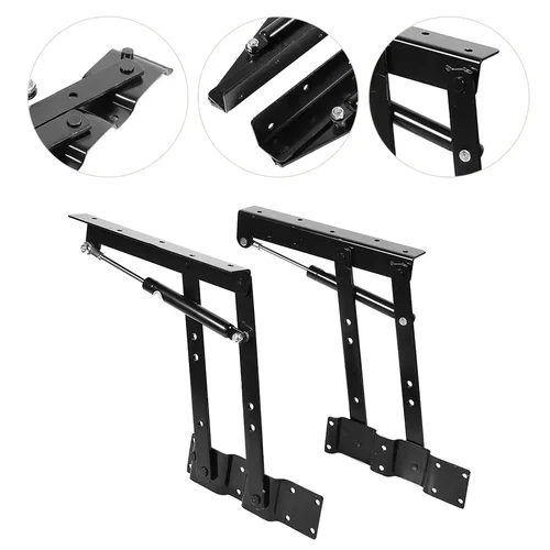 Imagen 2 del producto Bisagra hidráulica plegable para mesa de té, estante elevador de muebles para mesa de ordenador, estante de Hardware, 2 uds.