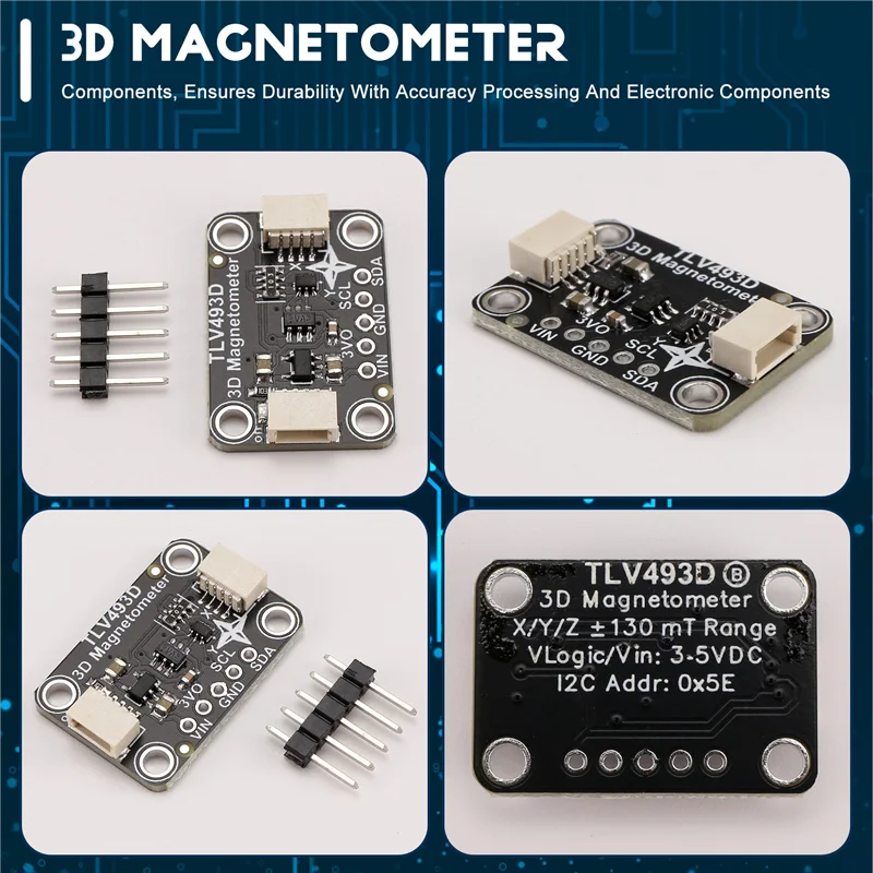 ABKN-TLV493D Triple-Axis Magnetometer Module Compatible With STEMMA QT Qwiic
