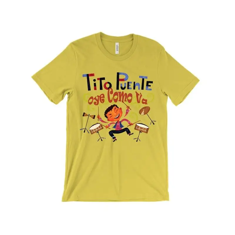 Camiseta Tito Puente Oye Como Va Fania Records alma latina español Harlem Salsa música