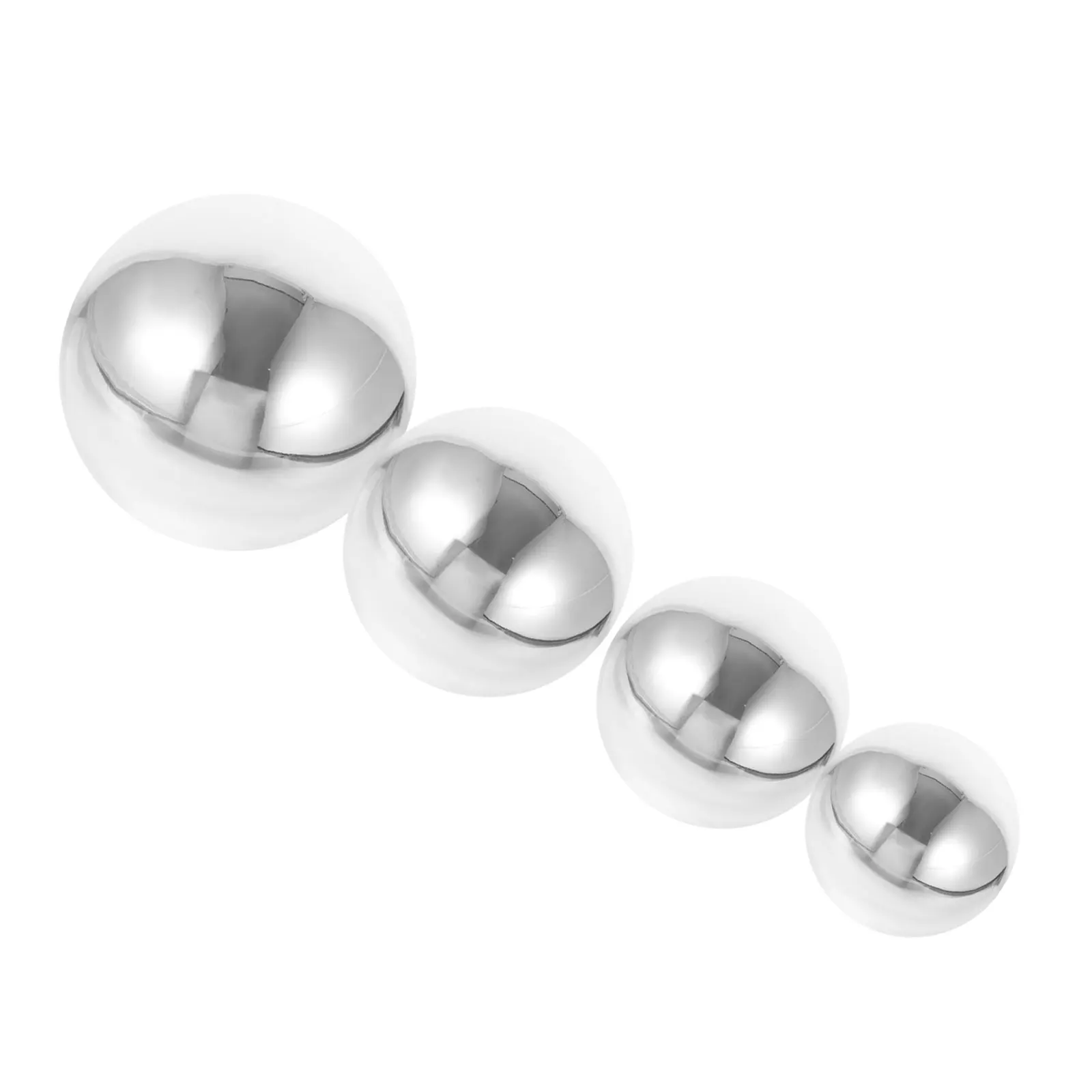 

4 Pcs Stainless Steel Decorative Hollow Balls Mirror Garden Globe for Outdoor Indoor Home Decoration