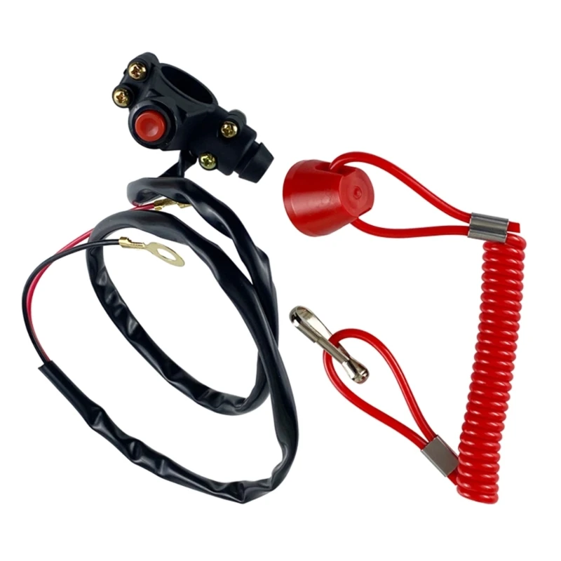 50JA Motorcycle Lawn Mower Emergency Engine Stop with Tether Lanyard Cord