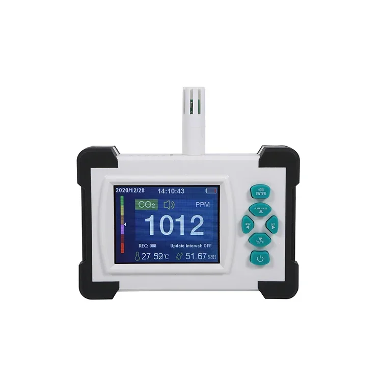 Lcd Display Luchtkwaliteit Monitor Meet Co2 Pm2.5 Formaldehyde Lucht Monitor Draagbare Luchtkwaliteit Meter