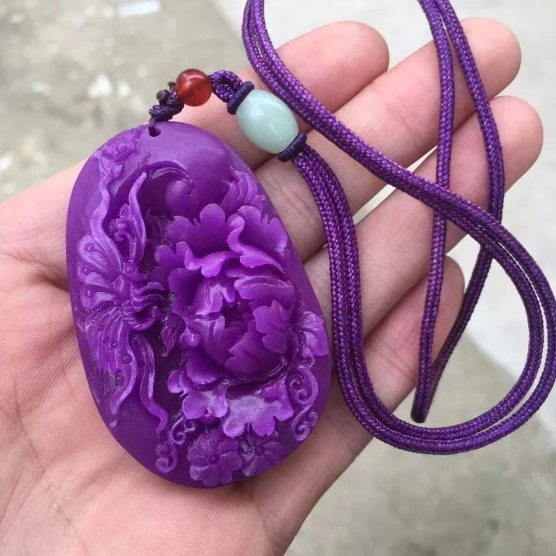 

New Natural Comfortable Peony Pendant, Men's and Women's Pendant Necklace.