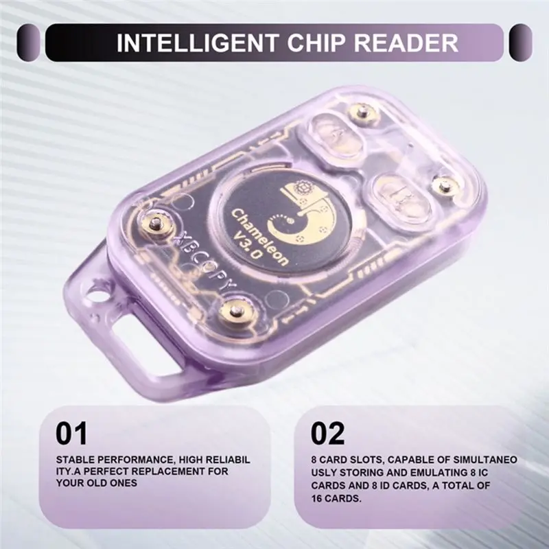 [B24B!】 Reader Writer+ 3XUID/CUID Keychain Chameleon V3.0 RFID Smart Chip Reader Smart Card Emulator ID IC Tag Copyer