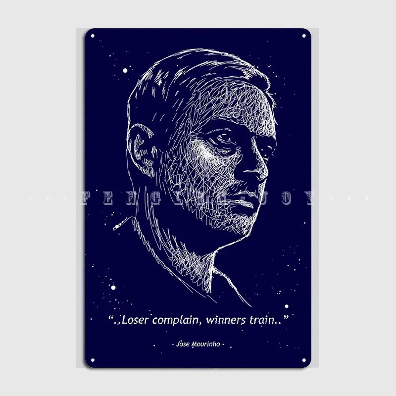 Jose Mourinho Special One Poster Metal Plaque Wall Pub Wall Create Mural Painting Tin Sign Posters