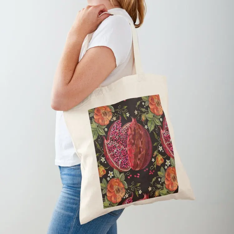 

Embroidery seamless pattern Tote Bag eco bag folding tote bag custom Women bags sac pour femme