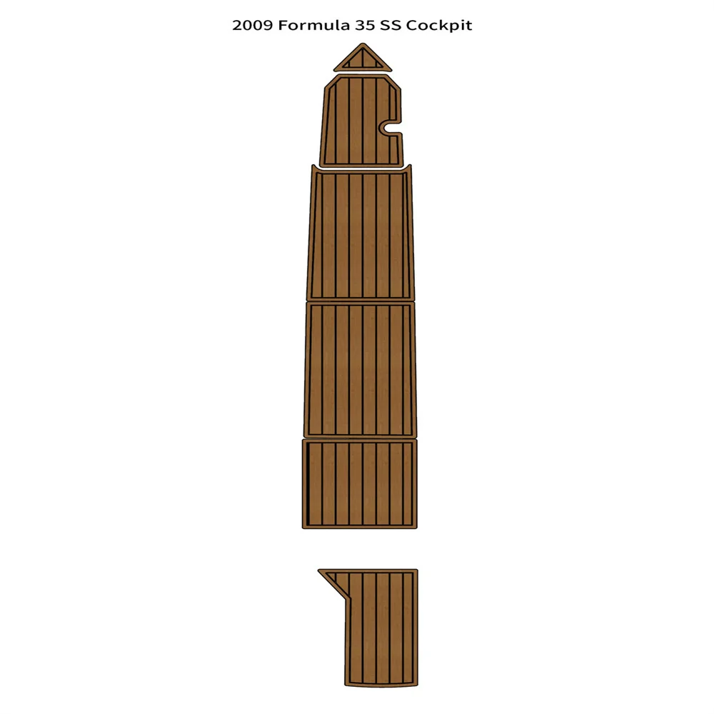 2009 Formula 35 SS Cockpit Pad Boat EVA Foam Teak Deck Floor Mat Seld Adhesive