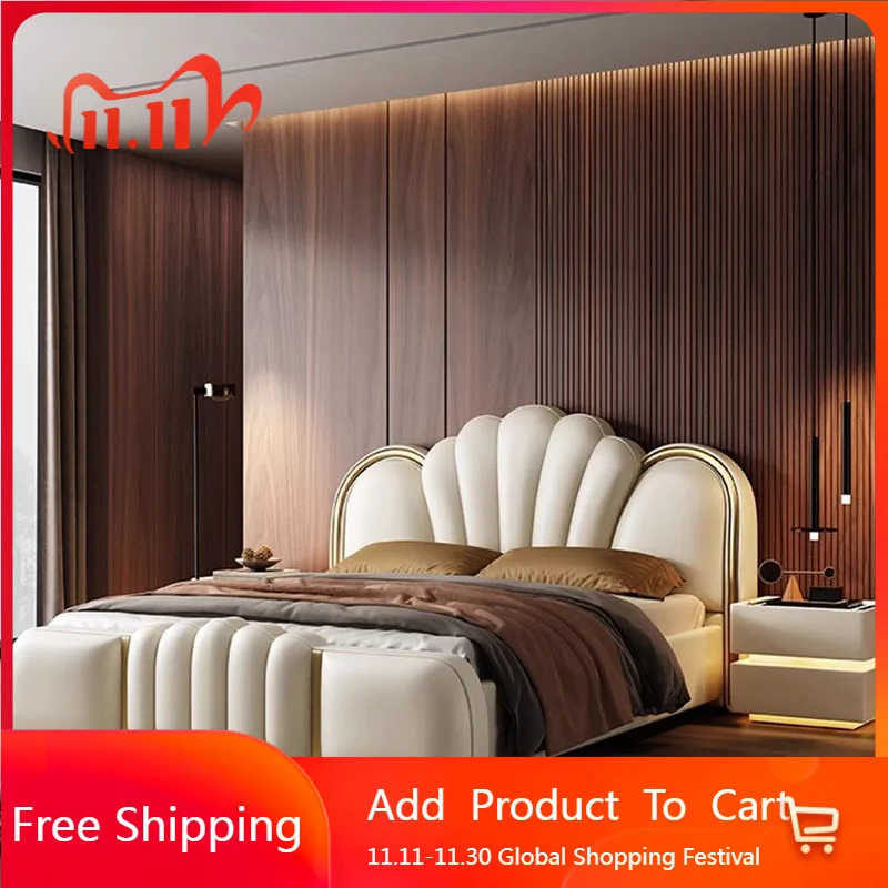 

Princess Sleeping Bed Design Girls Double Modern Headboards Bed Bedroom Luxury King Size Letto Matrimoniale Trendy Furniture