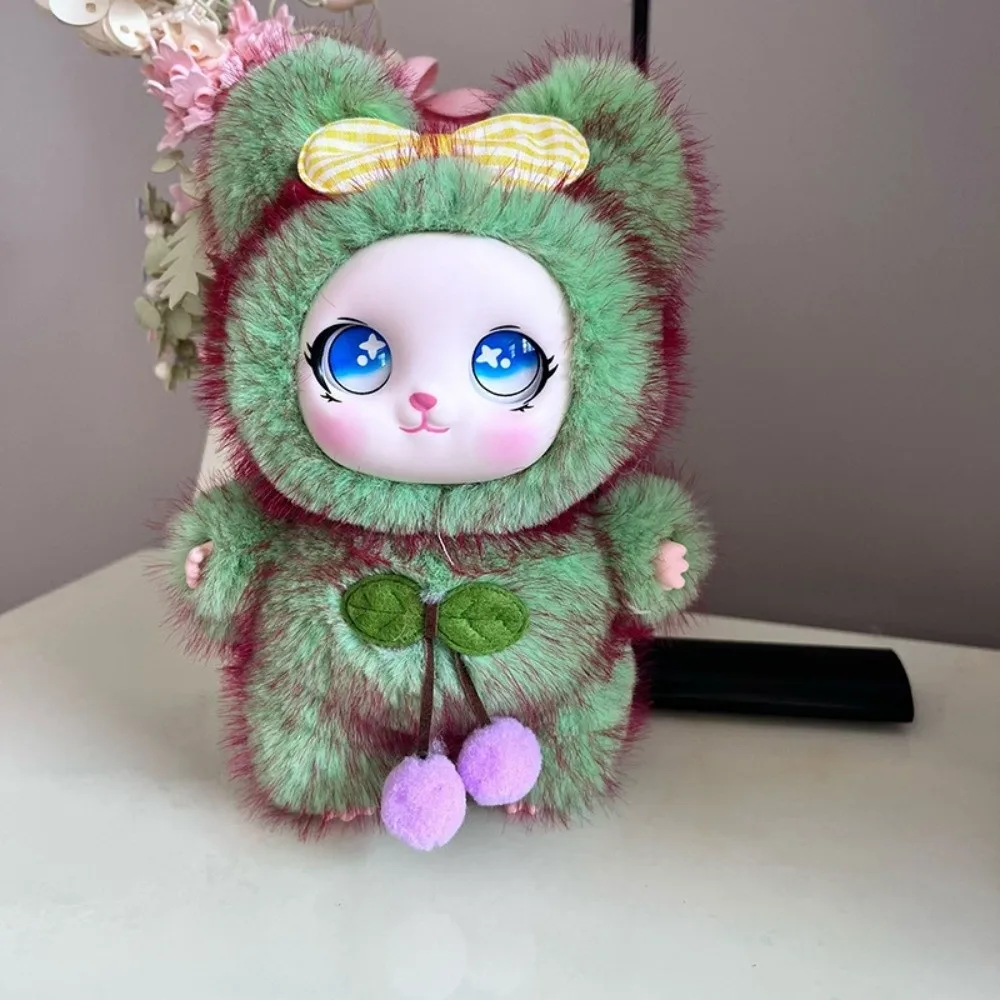 Soft Plush Plush Bear Keychain Vinyl Face Cute Stuffed Stuffed Animal Bag Charm Trendy Collectible Hanging Decor Plush Figure