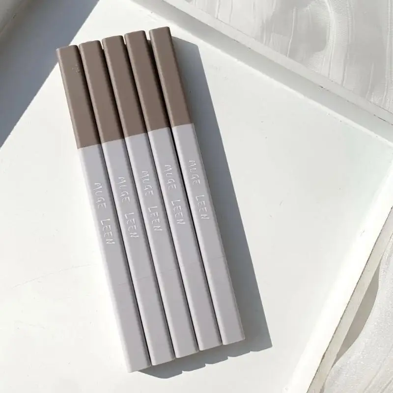 {MX} lápiz de cejas profesional ultrafino de larga duración con cepillo doble cabeza lápiz de cejas Natural impermeable herramientas de maquillaje