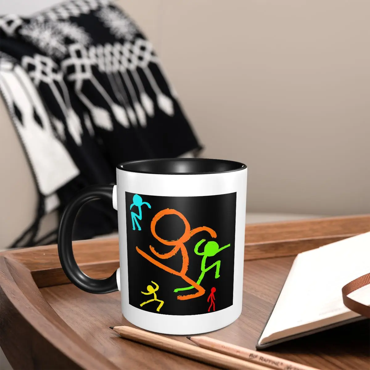 كوب آلان بيكر بخمسة أرقام، أكواب قهوة سيراميك مضحكة، أكواب شاي، كوب حليب، أدوات للشرب هدية للأصدقاء