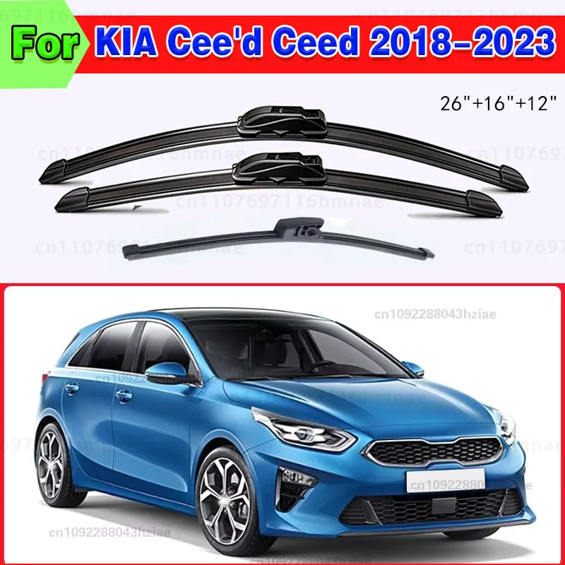 Scheibenwischer-Set vorne & hinten, 26"+16"+12" für KIA Cee'd Ceed XCeed CD 2018 - 2023