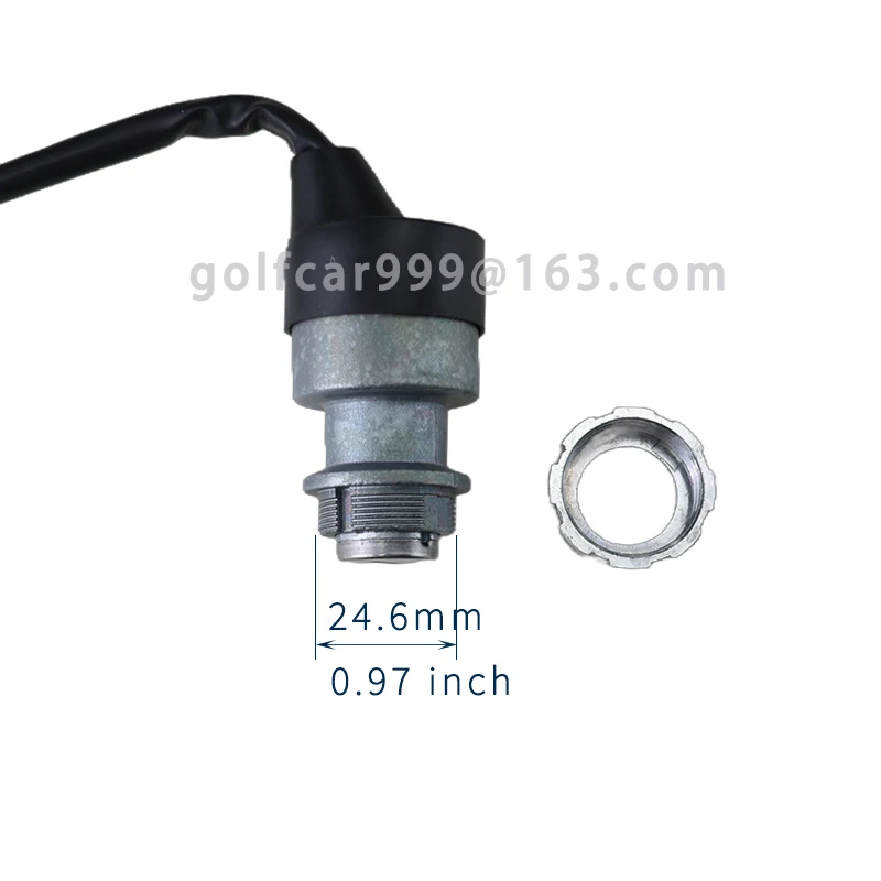 2-wire power lock suitable for electric golf carts and sightseeing vehicles