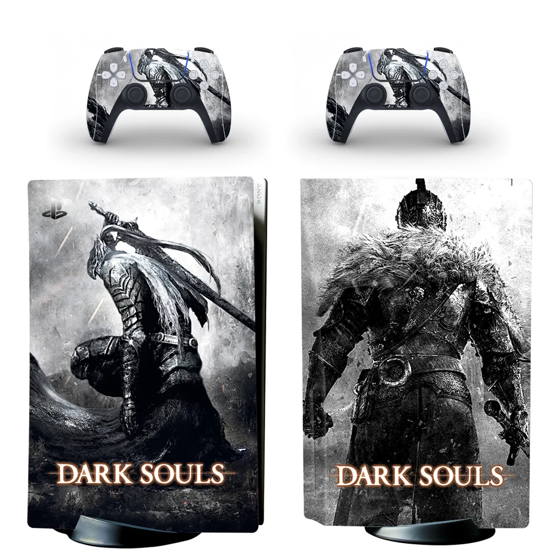 Dark Souls PS5 Disc Skin Sticker Decal Cover for Console and 2 Controllers PS5 Disk Skin Sticker Vinyl